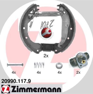 ZIMMERMANN KIT Z 20990.117.9 Brake Shoe Set 91158368