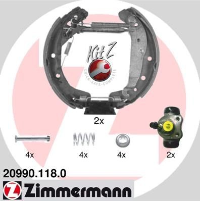 ZIMMERMANN KIT Z 209901180 Drum brakes set Opel Combo C 1.7 DI 16V 65 hp Diesel 2022 price