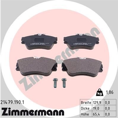 Great value for money - ZIMMERMANN Brake pad set 21479.190.1