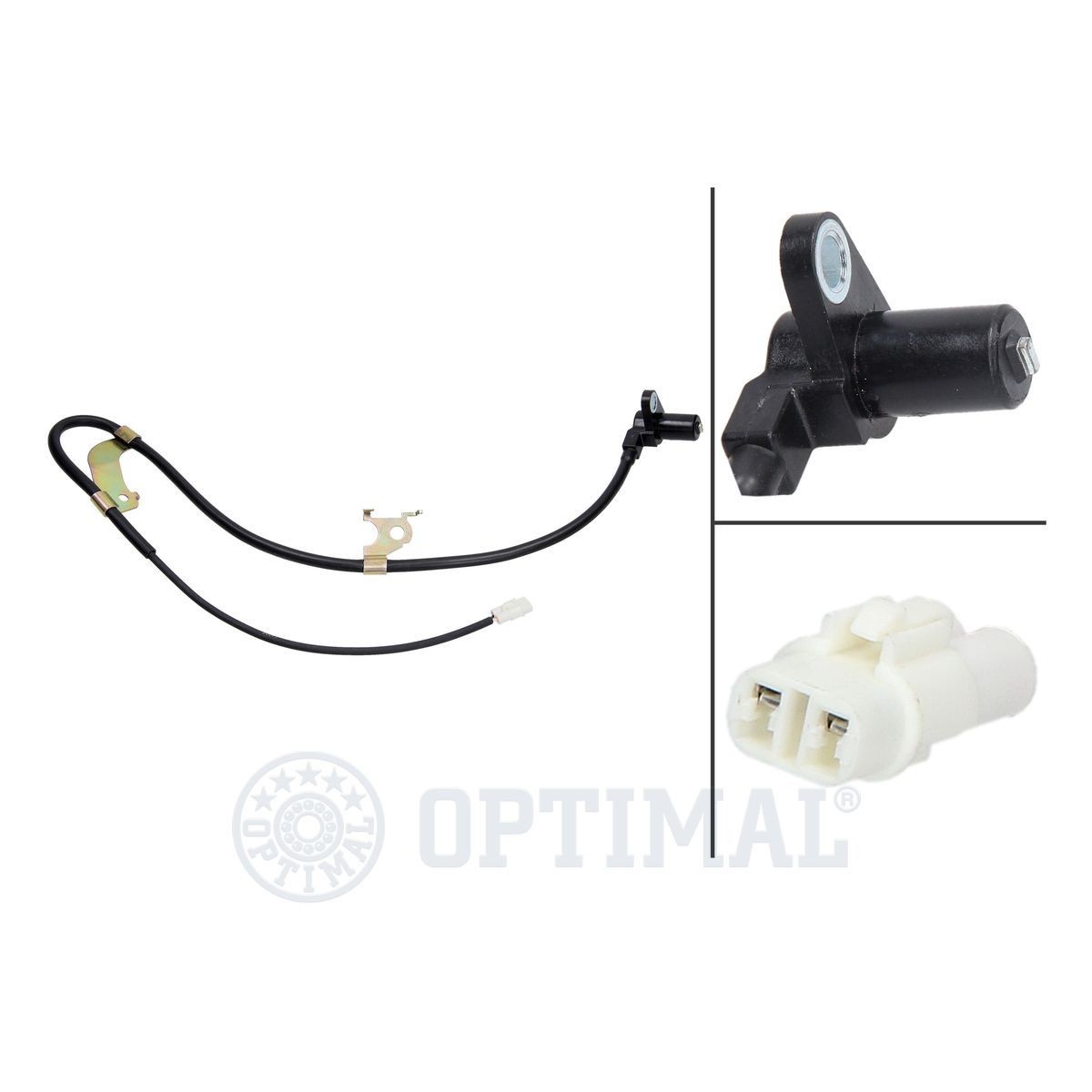 OPTIMAL 06-S457 ABS sensor Front Axle Right, Passive sensor, 845mm