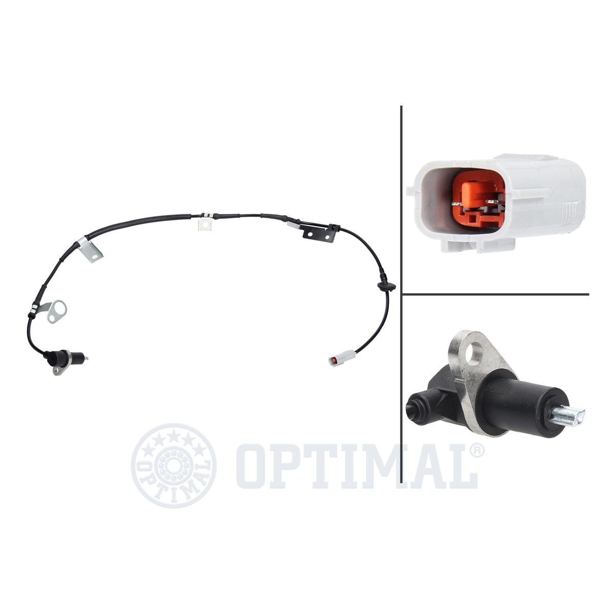 OPTIMAL 06-S472 ABS sensor Front Axle Right, Passive sensor, 1022mm