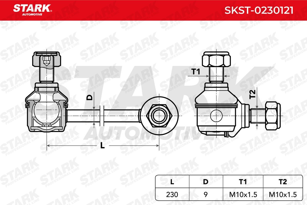 SKST0230121 Anti-roll bar links STARK SKST-0230121 review and test
