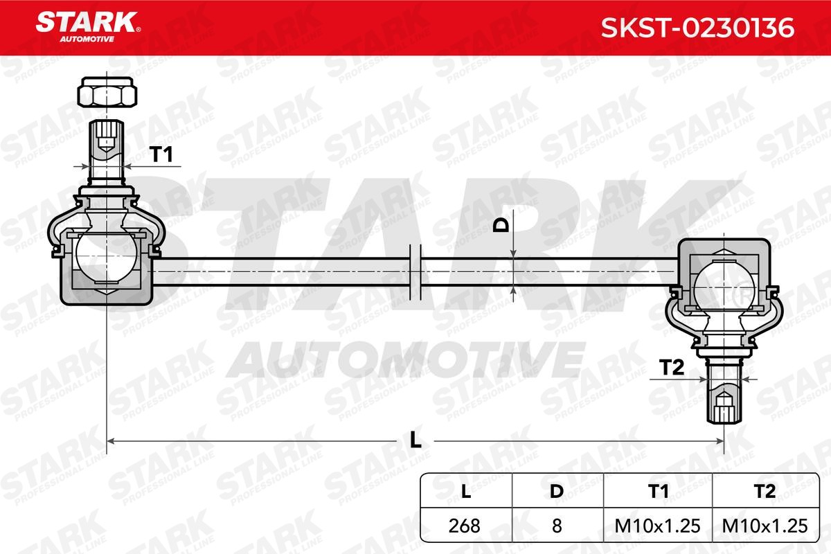 SKST0230136 Anti-roll bar links STARK SKST-0230136 review and test