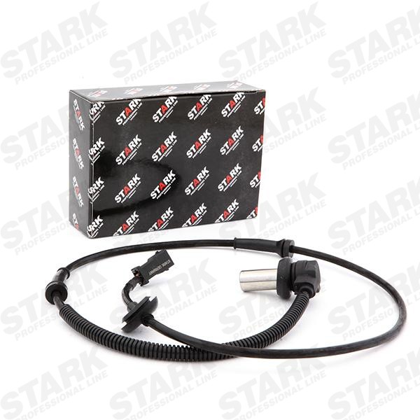 STARK SKWSS-0350009 ABS sensor Front axle both sides, Inductive Sensor, 2-pin connector, 1,2 kOhm, 39mm, 1090mm, black, rectangular