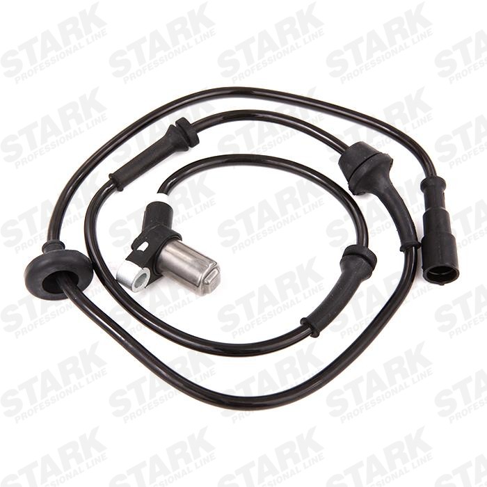STARK SKWSS-0350020 ABS sensor Front axle both sides, with cable, for vehicles with ABS, Inductive Sensor, 2-pin connector, 1100 Ohm, 1075mm, 1130, 1200mm, 12V, black
