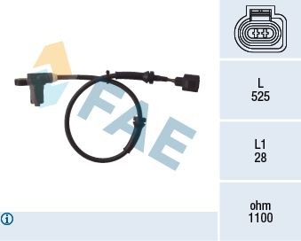 FAE 78003 ABS sensor 7M09-2780-7B