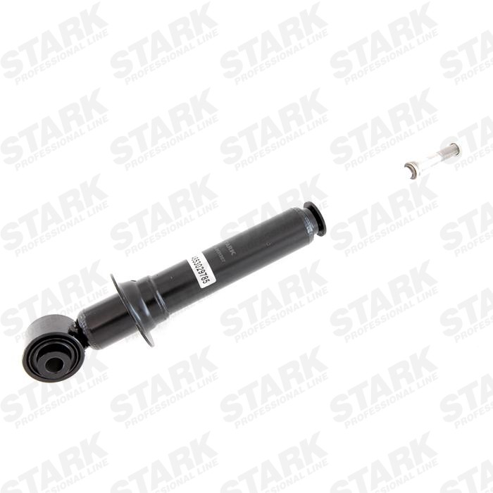 STARK SKSA-0131207 Shock absorber Rear Axle, Gas Pressure, 398x278 mm, Twin-Tube, Telescopic Shock Absorber, Top pin, Bottom eye
