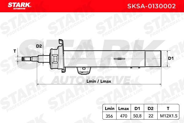 SKSA0130256 Suspension dampers STARK SKSA-0130256 review and test