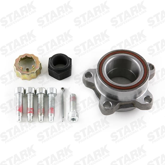STARK SKWB-0180155 Wheel bearing kit Front axle both sides, with bolts/screws, 78 mm