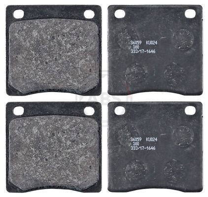 A.B.S. 36059 Brake pad set without integrated wear sensor