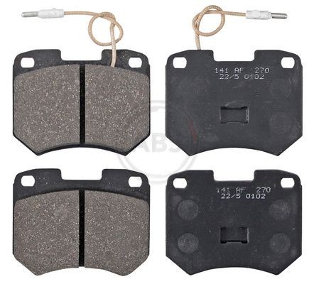 20483 A.B.S. with integrated wear sensor Height 1: 70mm, Width 1: 89,7mm, Thickness 1: 19mm Brake pads 36137 buy