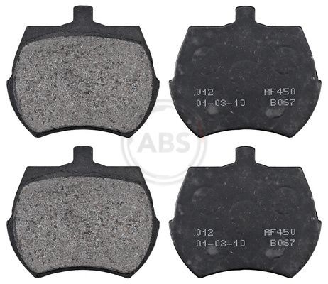 A.B.S. 36011 Brake pad set without integrated wear sensor