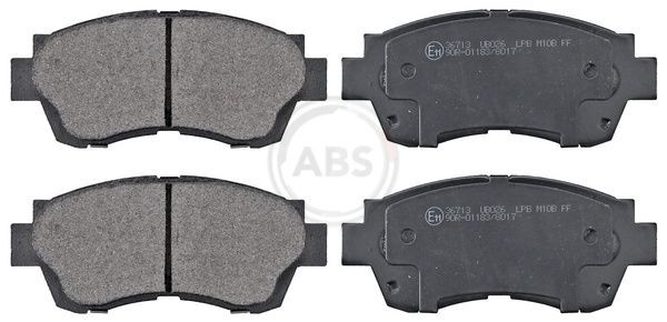 A.B.S. 36713 Brake pad set without integrated wear sensor