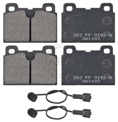 20845 A.B.S. incl. wear warning contact Height 1: 56,9mm, Width 1: 76,8mm, Thickness 1: 15,5mm Brake pads 36468 buy