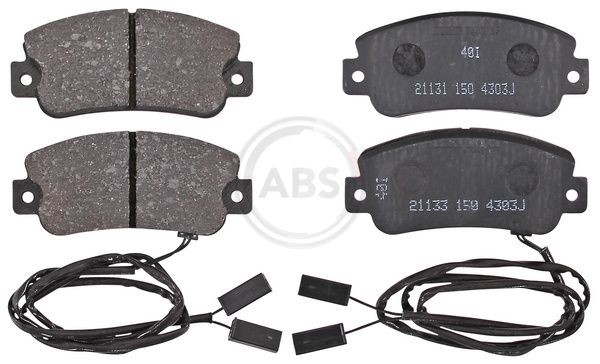 20775 A.B.S. with integrated wear sensor Height 1: 49mm, Width 1: 109mm, Thickness 1: 15mm Brake pads 36186 buy