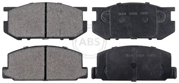 A.B.S. 36434 Brake pad set Front Axle, without integrated wear sensor