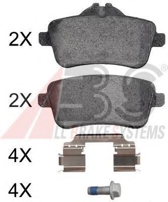 Great value for money - A.B.S. Brake pad set 37940 OE