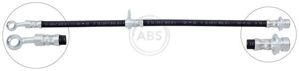Prelude I Coupe (SN) Pipes and hoses parts - Brake hose A.B.S. SL 5014