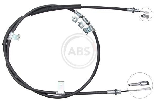 A.B.S. K13906 Hand brake cable 2302mm, Disc Brake, for left-hand/right-hand drive vehicles