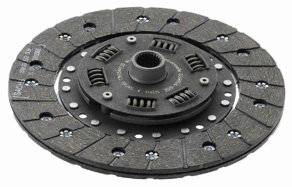 SACHS 1861 544 135 Clutch Disc 215mm, Number of Teeth: 24