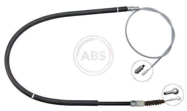 A.B.S. K18902 Hand brake cable 1615mm, Disc Brake, for left-hand/right-hand drive vehicles