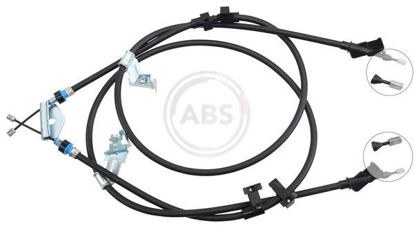 A.B.S. K19000 Hand brake cable 1546, 1463mm, for left-hand/right-hand drive vehicles