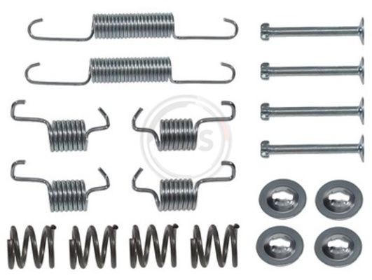 A.B.S. 0011Q TOYOTA Accessory kit, brake shoes in original quality