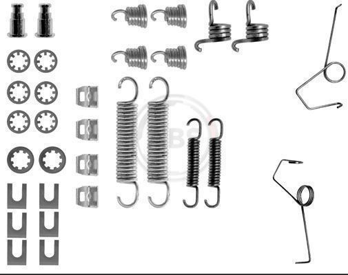 A.B.S. 0686Q Accessory kit brake shoes RENAULT Trafic I Platform/Chassis (P6) 2.5 D 69 hp Diesel 1988 price