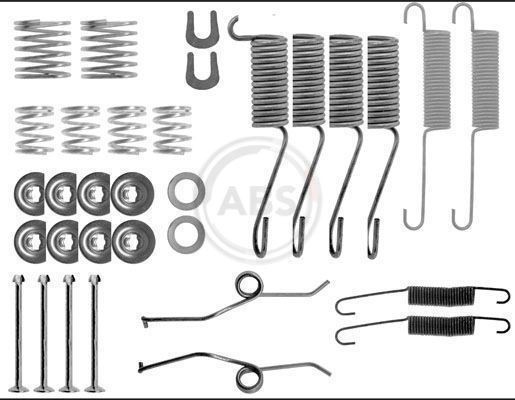A.B.S. 0697Q Accessory kit, brake shoes TOYOTA HILUX Pick-up 2008 in original quality