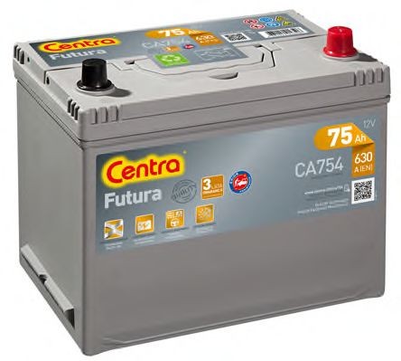 CENTRA Futura CA754 Battery 12V 75Ah 630A Korean B1 Lead-acid battery
