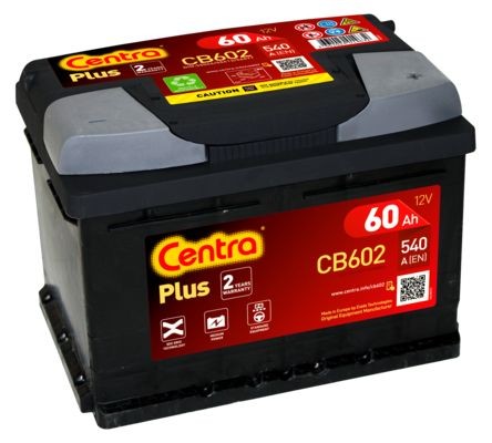 CENTRA CB602 Plus Batterie 12V 60Ah 540A B13 Bleiakkumulator