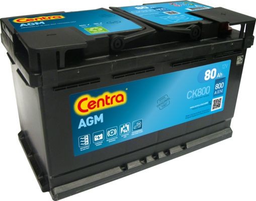 CENTRA CK800 Start-Stop Batterie 12V 80Ah 800A B13 AGM-Batterie