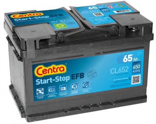 CENTRA Start-Stop CL652 Battery 12V 65Ah 650A B13 EFB Battery