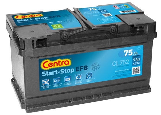 CENTRA Start-Stop CL752 Battery 12V 75Ah 730A B13 EFB Battery