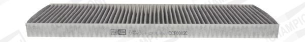 CHAMPION Activated Carbon Filter, 410 mm x 144 mm x 25 mm Width: 144mm, Height: 25mm, Length: 410mm Cabin filter CCF0002C buy