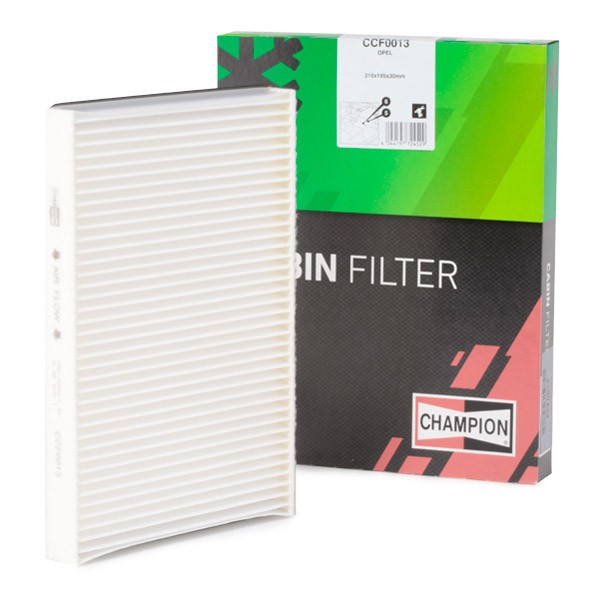 CHAMPION CCF0013 Pollen filter Pollen Filter, Particulate Filter, 294 mm x 195 mm x 30 mm