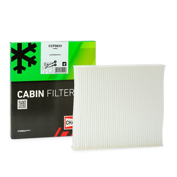 CHAMPION CCF0023 Pollen filter Pollen Filter, Particulate Filter, 233 mm x 209 mm x 35 mm