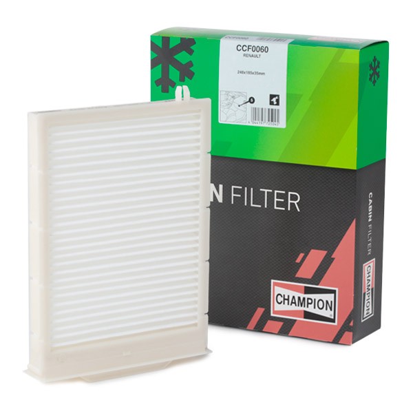 CHAMPION Activated Carbon Filter, 248 mm x 185 mm x 35 mm Width: 185mm, Height: 35mm, Length: 248mm Cabin filter CCF0060C buy