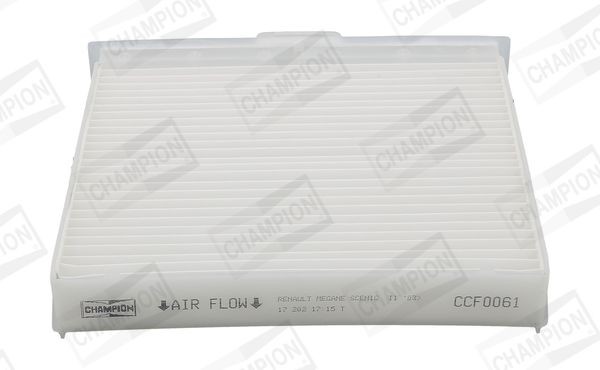 CHAMPION CCF0061 Pollen filter Pollen Filter, Particulate Filter, 216 mm x 228 mm x 45 mm