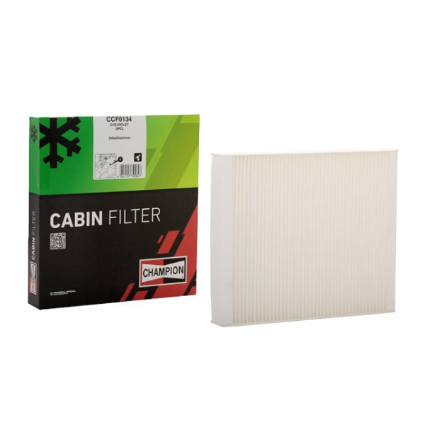 CHAMPION Pollen Filter, Particulate Filter, 241 mm x 204 mm x 35 mm Width: 204mm, Height: 35mm, Length: 241mm Cabin filter CCF0134 buy