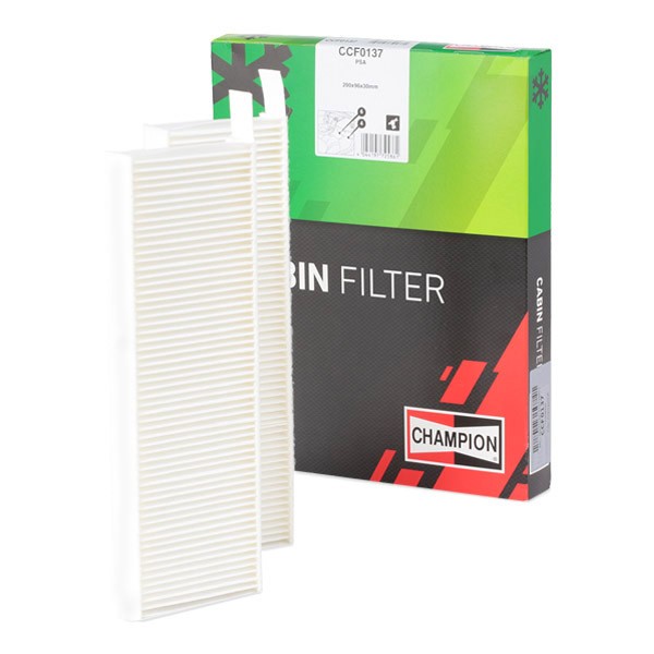 CHAMPION CCF0137 Pollen filter Pollen Filter, Particulate Filter, 292 mm x 94 mm x 30 mm