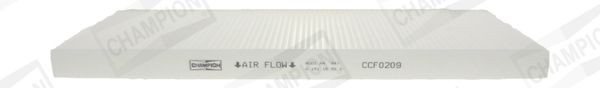 CHAMPION CCF0209 Air conditioner filter Pollen Filter, Particulate Filter, 387 mm x 148 mm x 25 mm