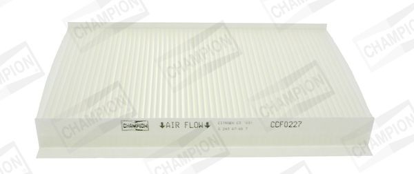 CHAMPION CCF0227 Air conditioner filter Pollen Filter, Particulate Filter, 287 mm x 179 mm x 35 mm