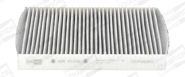 CCF0426C CHAMPION Pollen filter NISSAN Activated Carbon Filter, 255 mm x 195 mm x 30 mm