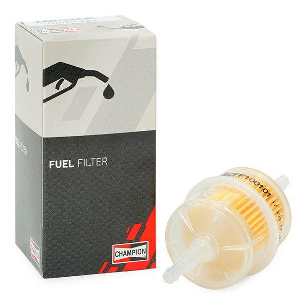 CHAMPION CFF100101 Palivový filtr Filtr zabudovaný do potrubí, 6,3mm, 6,3mm Renault v originální kvalitě