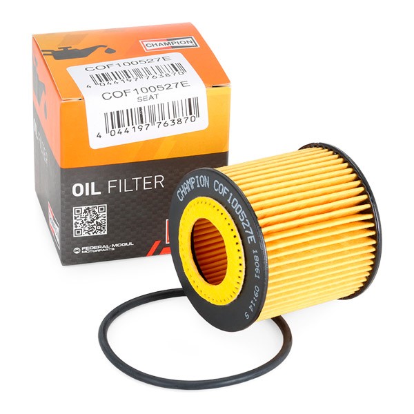CHAMPION COF100527E Engine oil filter with gaskets/seals, Filter Insert