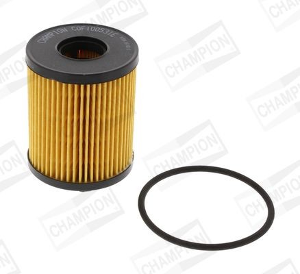 CHAMPION COF100531E Engine oil filter with gaskets/seals, Filter Insert