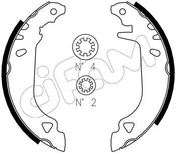 Fiat TIPO Drum brake kit 7808268 CIFAM 153-066J online buy
