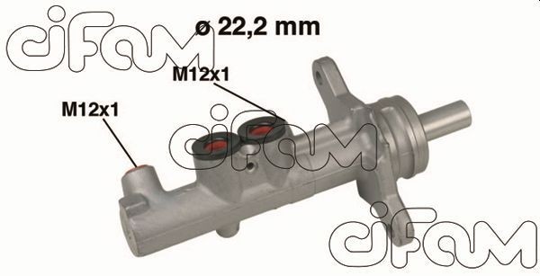 202-535 CIFAM Brake master cylinder SEAT D1: 22,20 mm, Aluminium