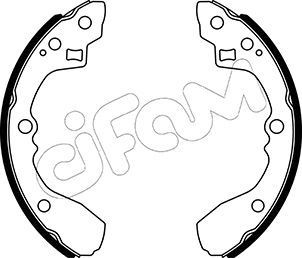 CIFAM 800-016 Brake disc 244,0x7,0mm, 6x86,6, solid